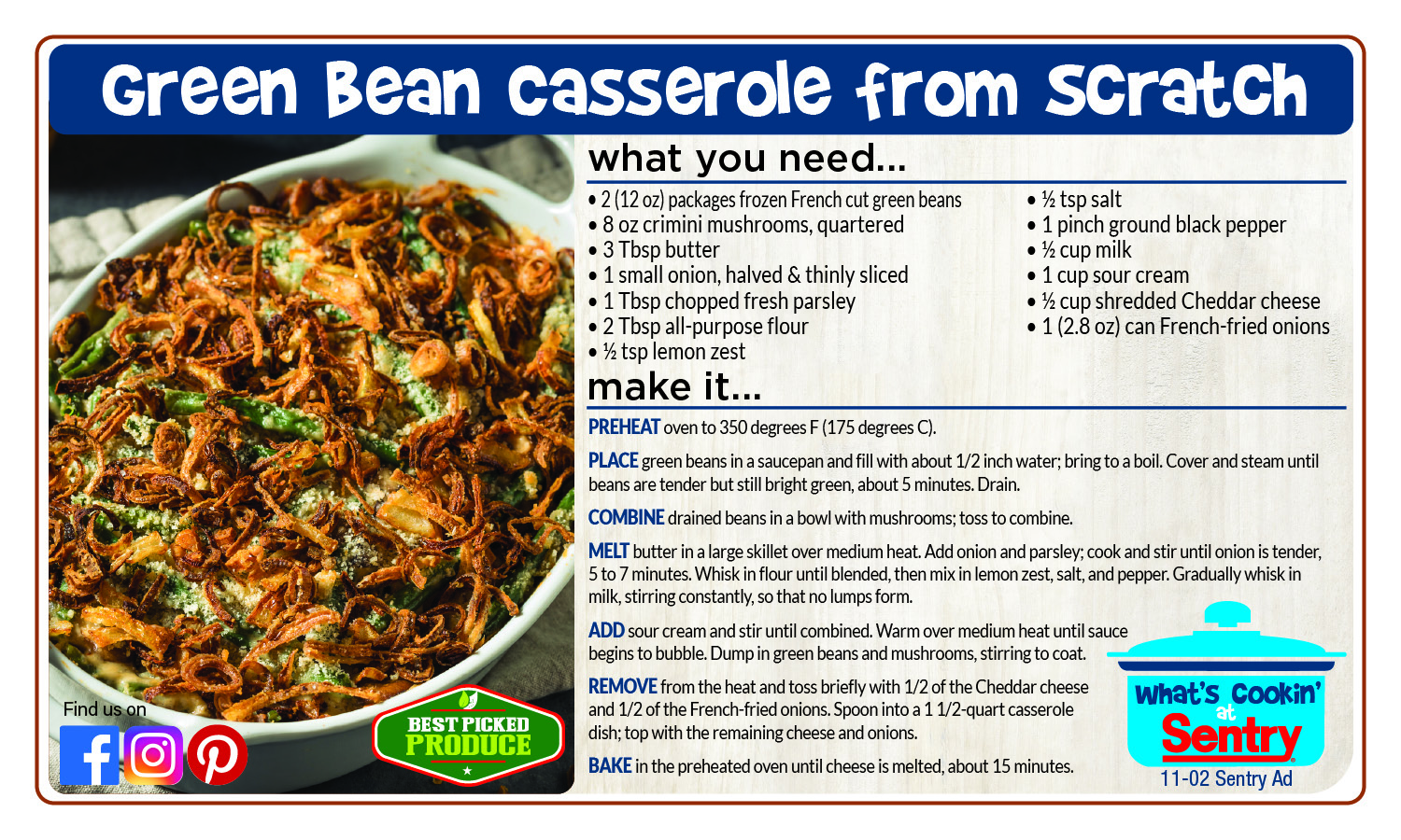 Green Bean Casserole From Scratch