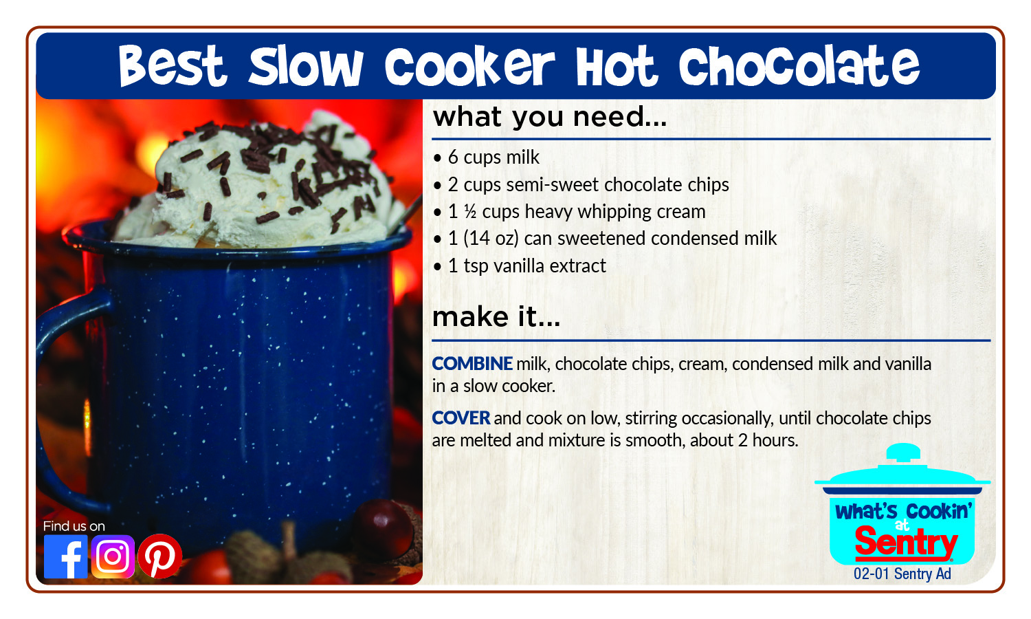 Best Slow Cooker Hot Chocolate