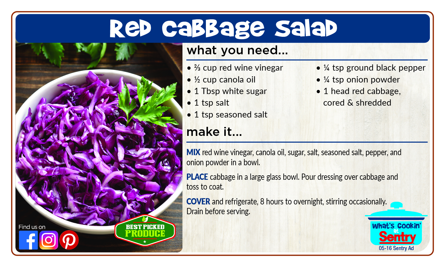 Recipe: Red Cabbage Salad