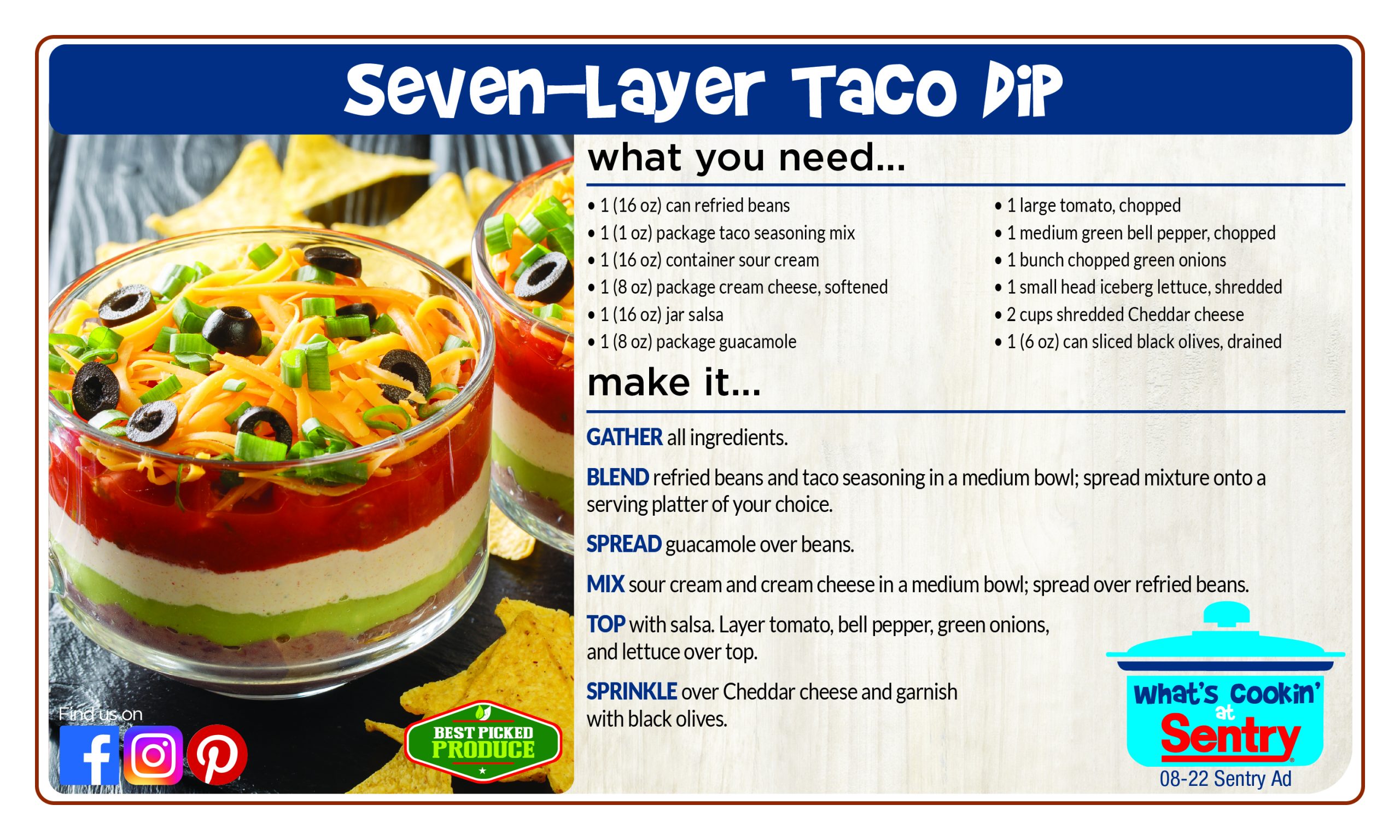 Recipe: Seven Layer Taco Dip