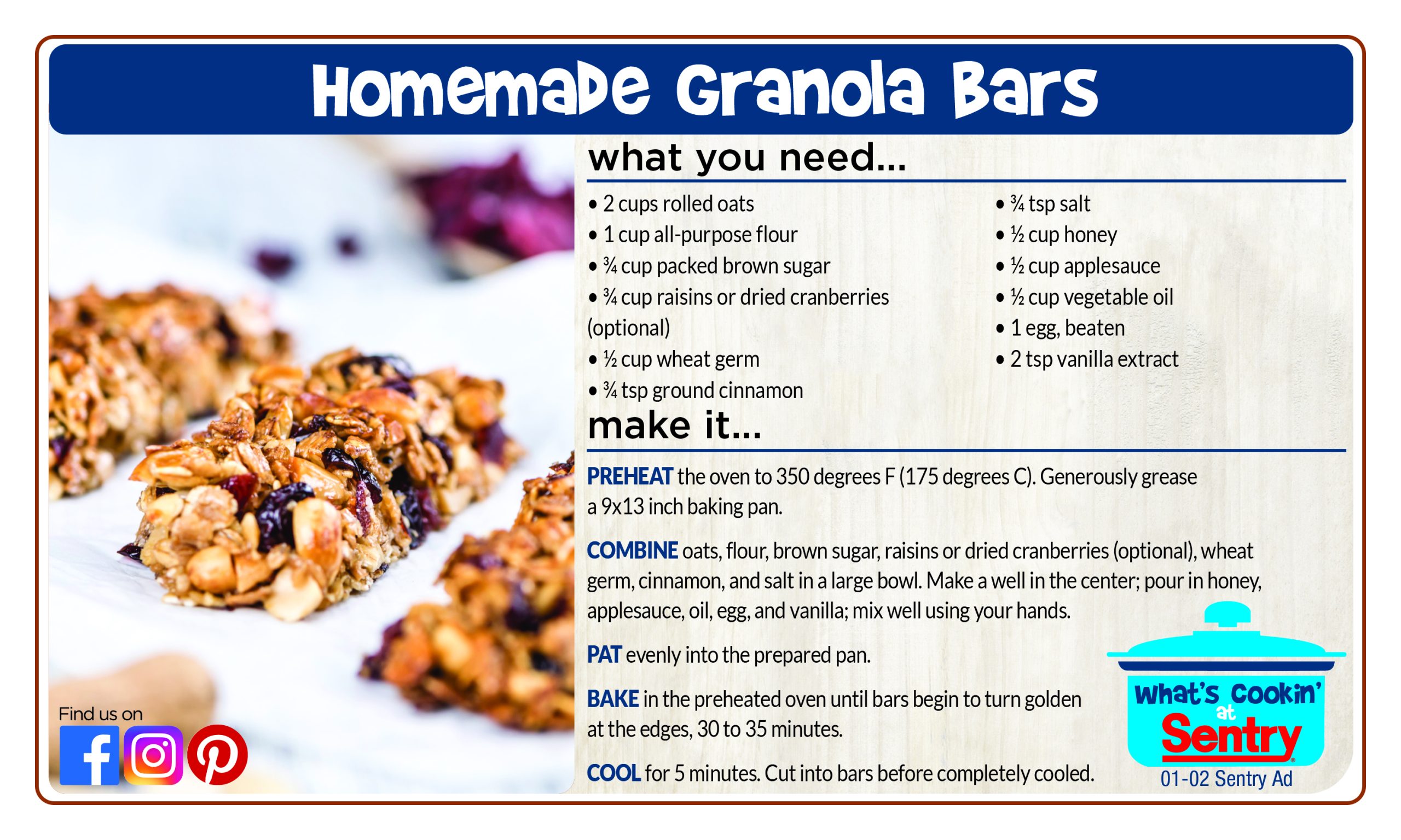 Homemade Granola Bars