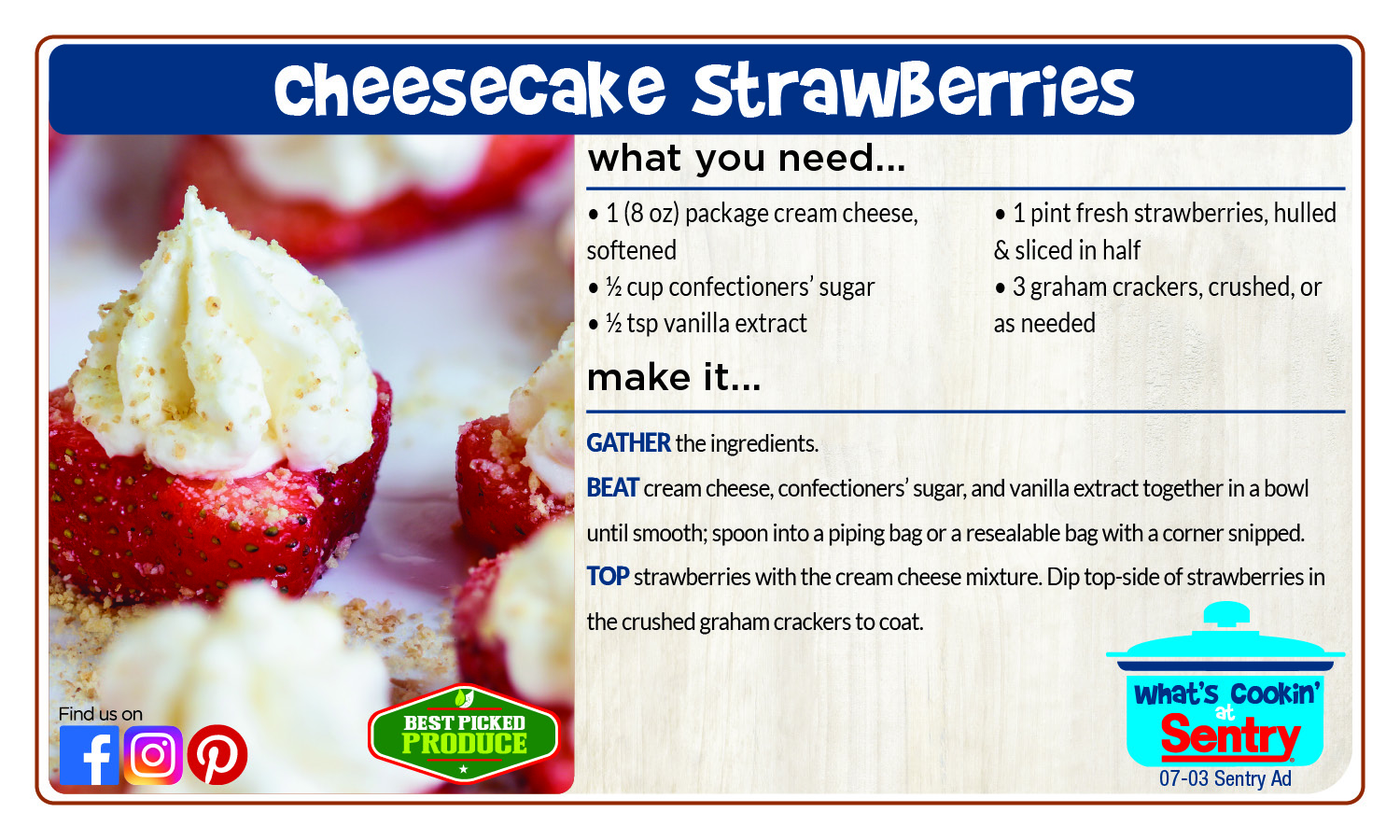 Cheesecake Strawberries