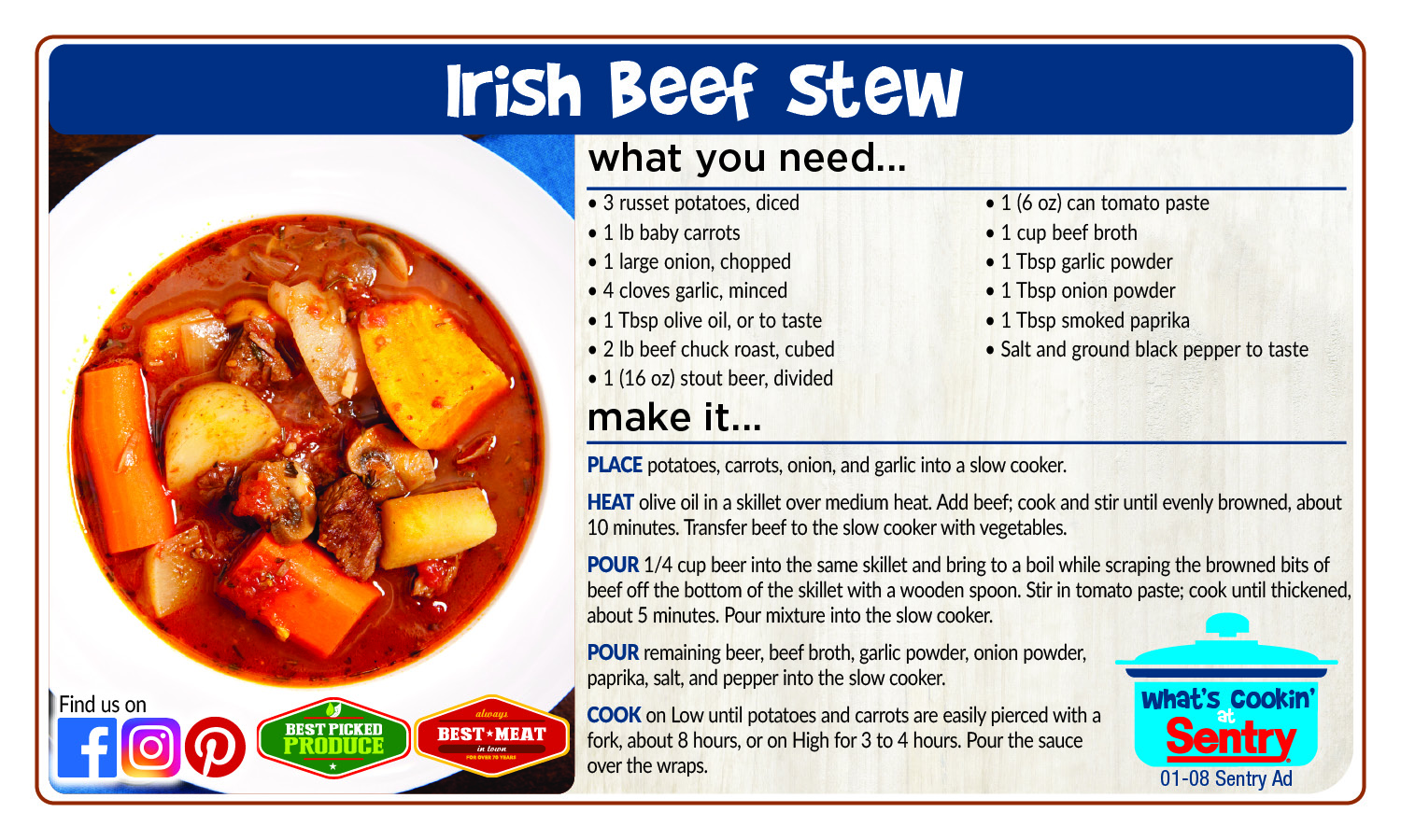 Recipe: Irish Beef Stew