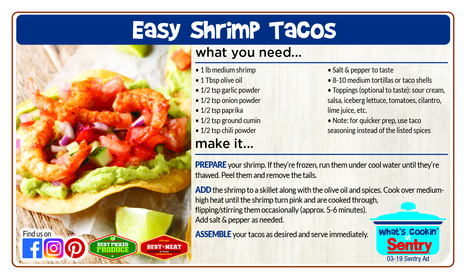Recipe: Easy Shrimp Tacos