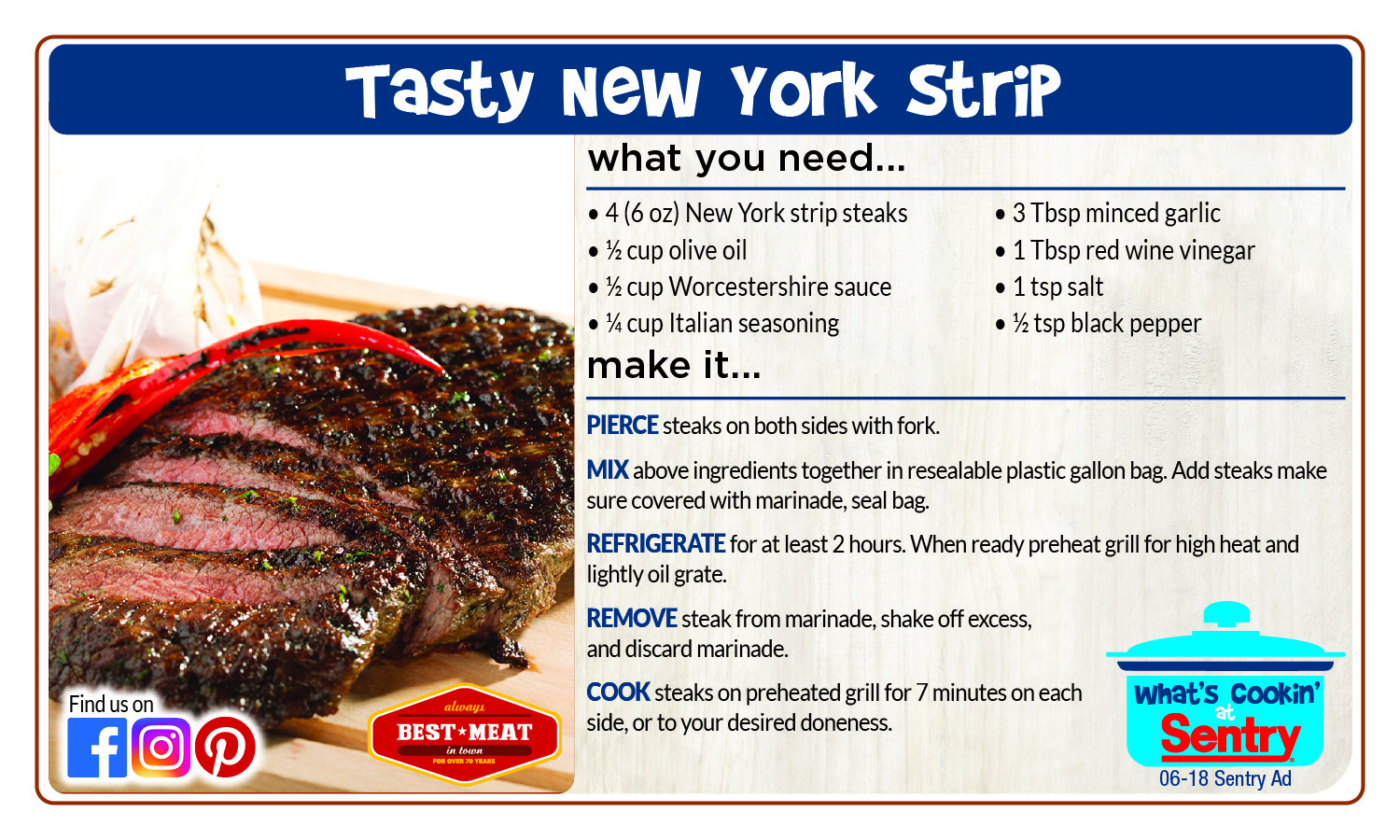 Recipe: Tasty New York Strip